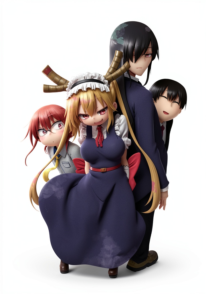 Miss Kobayashi's Dragon Maid manga cover showing characters in a lively scene