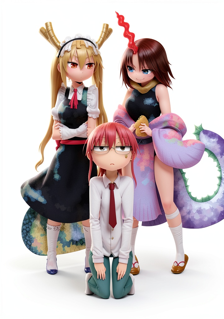 'Miss Kobayashi Dragon Maid manga cover showing characters in a vibrant scene'