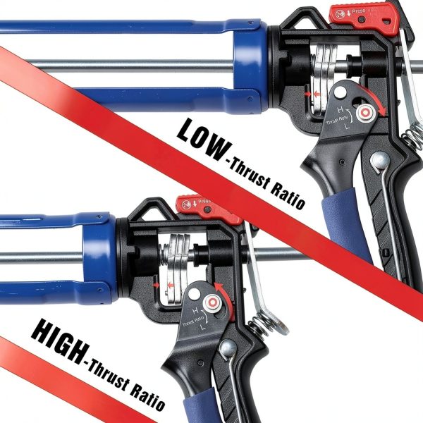 WORKPRO Caulking Gun High Low Flow Drip Control Ergonomic-2