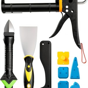 Goopreen Hand Caulking Gun SD082 Ergonomic Grip 5‑in‑1 Steel Tool-0