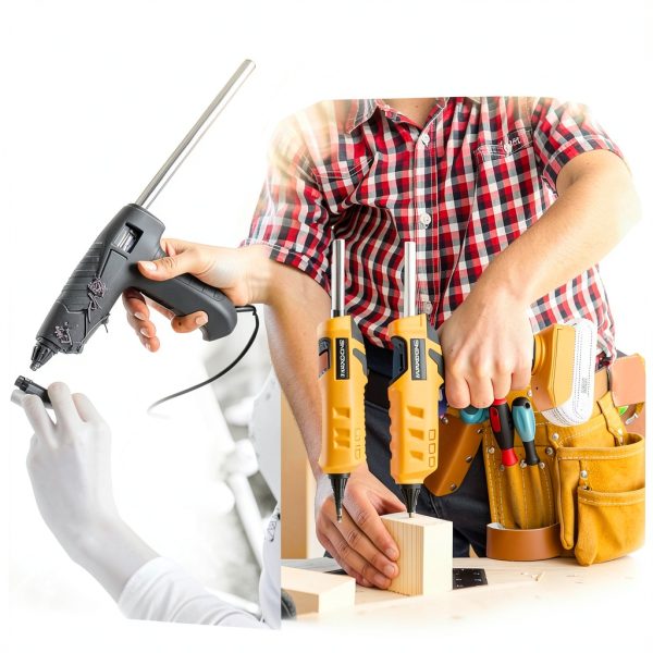 MAXDONE 100W Cordless Glue Gun Orange Professional-2