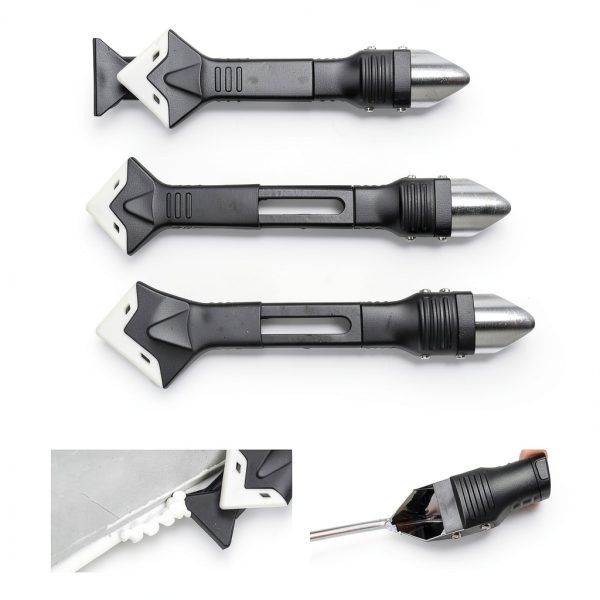 XsteePower silicone caulking tool SC0101 3 in 1 Replaceable Dual Mode-3
