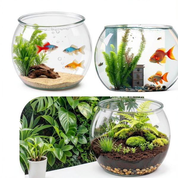 Geelin Fish Bowl 3 Gallon Round PET Aquarium Shatter Resistant-4
