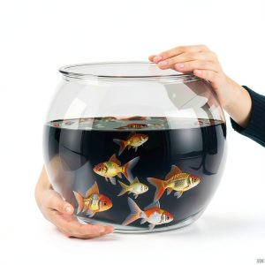 Geelin Fish Bowl 3 Gallon Round PET Aquarium Shatter Resistant-0