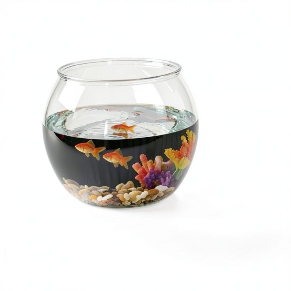 Geelin Fish Bowl 3 Gallon Round PET Aquarium Shatter Resistant-3