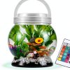 LA KEN DU Portable Betta Tank 0.5 Gallon Aquarium with Remote Light-0