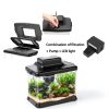 Small Fish Tank DaToo 1.6 Gallon Aquarium Kit with LED Light & Filter-5