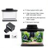 Small Fish Tank DaToo 1.6 Gallon Aquarium Kit with LED Light & Filter-6