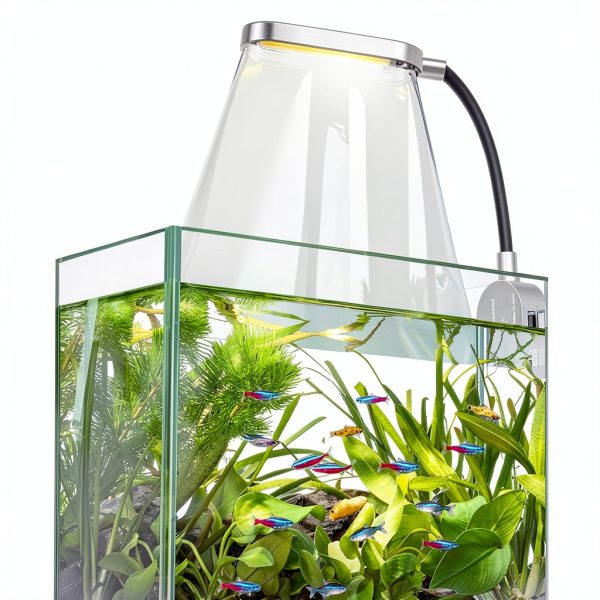 1.5 Gallon Fish Tank Aquarium by Craftsboys with Filter and LED Light-1