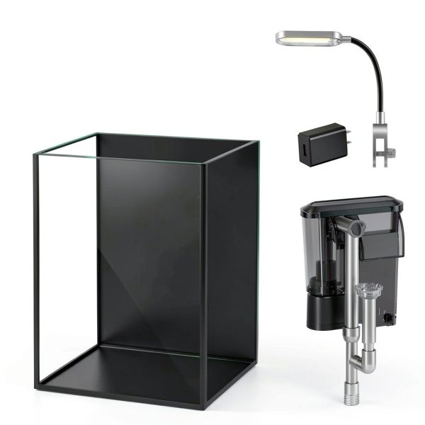 1.5 Gallon Fish Tank Aquarium by Craftsboys with Filter and LED Light-5
